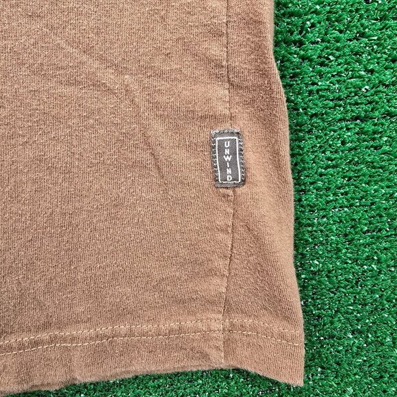 Joe Marlin Tshirt Mens XL Brown Short Sleeve Gold Parrot Bar Paradise Birdie - Picture 4 of 8